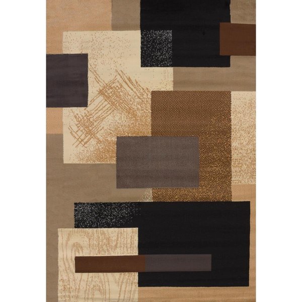 Rlm Distribution 1 ft. 10 in. x 3 ft. Manhattan Soho Accent Rug, Brown HO2625451